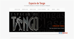 Desktop Screenshot of espaciodetango.com