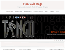 Tablet Screenshot of espaciodetango.com